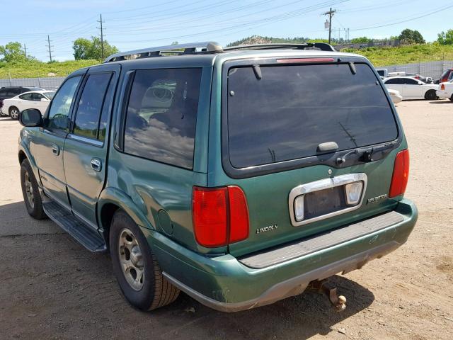 5LMFU28A1YLJ39497 - 2000 LINCOLN NAVIGATOR მწვანე ფოტო 3