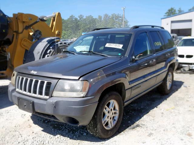 1J4GX48S94C112608 - 2004 JEEP GRAND CHER GRAY photo 2