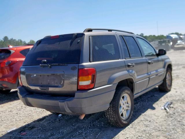 1J4GX48S94C112608 - 2004 JEEP GRAND CHER GRAY photo 4