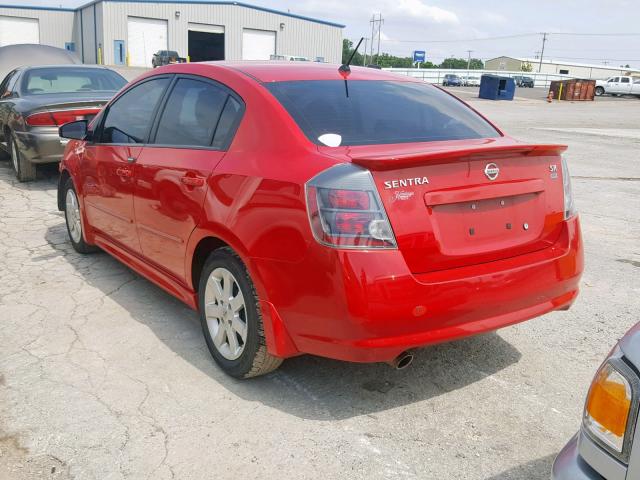 3N1AB61E39L658989 - 2009 NISSAN SENTRA 2.0 RED photo 3