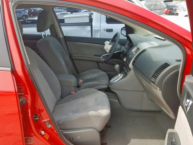 3N1AB61E39L658989 - 2009 NISSAN SENTRA 2.0 RED photo 5