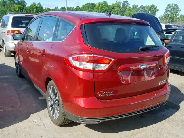 1FADP5DU4HL117104 - 2017 FORD C-MAX TITA RED photo 3