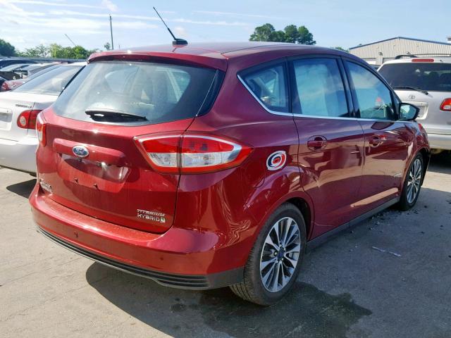 1FADP5DU4HL117104 - 2017 FORD C-MAX TITA RED photo 4