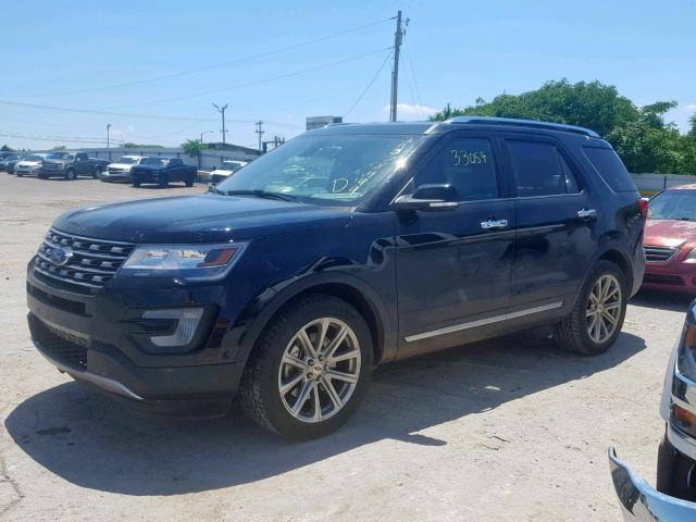 1FM5K7FH5HGC89476 - 2017 FORD EXPLORER L CHARCOAL photo 2