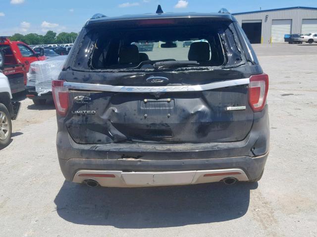 1FM5K7FH5HGC89476 - 2017 FORD EXPLORER L CHARCOAL photo 9