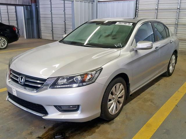 1HGCR2F89DA136589 - 2013 HONDA ACCORD EXL SILVER photo 2