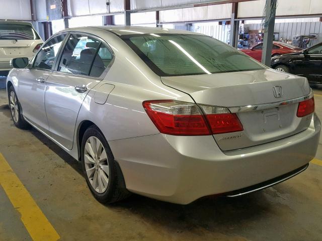 1HGCR2F89DA136589 - 2013 HONDA ACCORD EXL SILVER photo 3