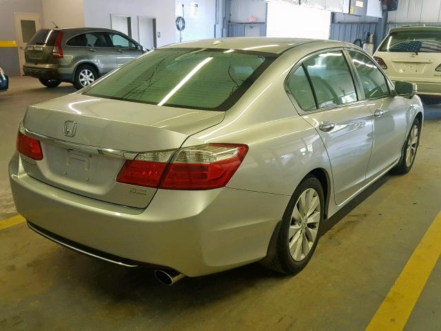 1HGCR2F89DA136589 - 2013 HONDA ACCORD EXL SILVER photo 4