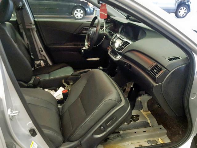 1HGCR2F89DA136589 - 2013 HONDA ACCORD EXL SILVER photo 5