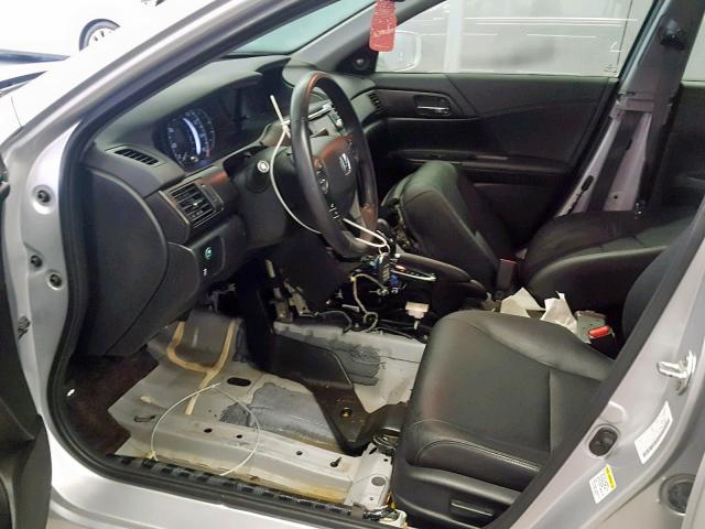 1HGCR2F89DA136589 - 2013 HONDA ACCORD EXL SILVER photo 9