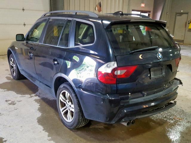 WBXPA93456WD31909 - 2006 BMW X3 3.0I BLACK photo 3