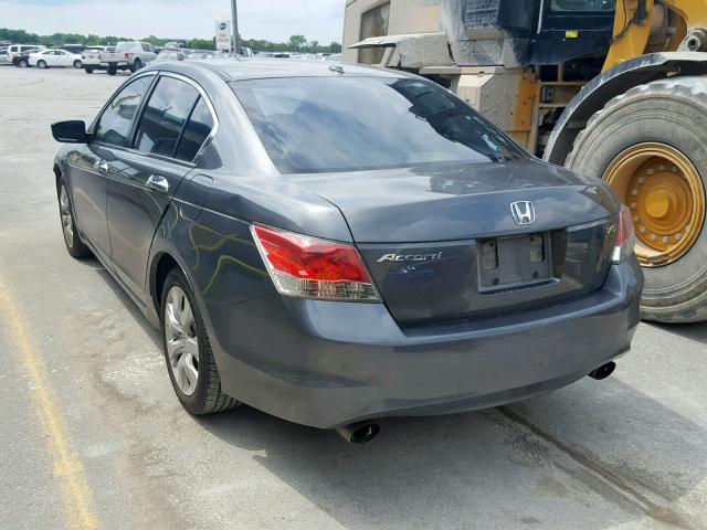 1HGCP3F88AA025927 - 2010 HONDA ACCORD EXL CHARCOAL photo 3