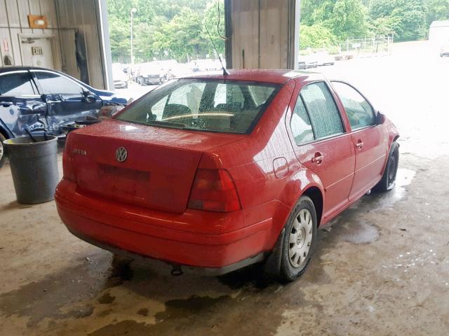 3VWSC29M2YM000959 - 2000 VOLKSWAGEN JETTA GLS RED photo 4