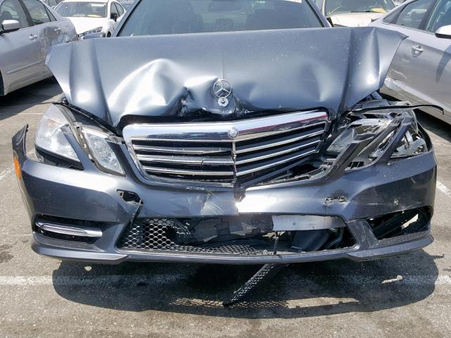 WDDHF5KB7DA769808 - 2013 MERCEDES-BENZ E 350 CHARCOAL photo 9