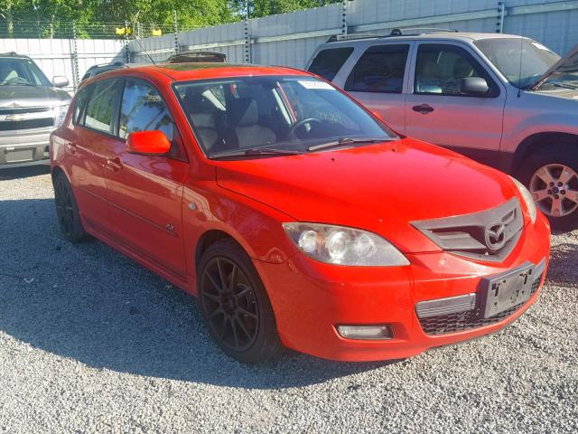 JM1BK343181860021 - 2008 MAZDA 3 HATCHBAC RED photo 1