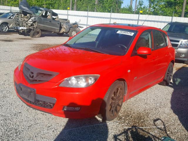 JM1BK343181860021 - 2008 MAZDA 3 HATCHBAC RED photo 2