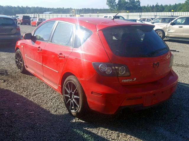 JM1BK343181860021 - 2008 MAZDA 3 HATCHBAC RED photo 3