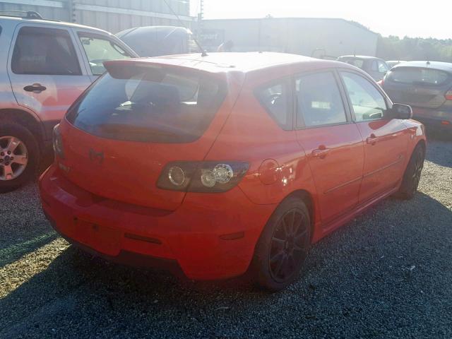 JM1BK343181860021 - 2008 MAZDA 3 HATCHBAC RED photo 4