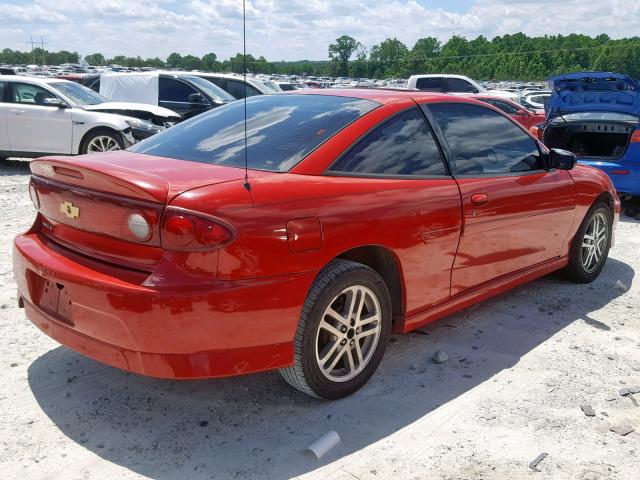 1G1JH12F047307159 - 2004 CHEVROLET CAVALIER L RED photo 4