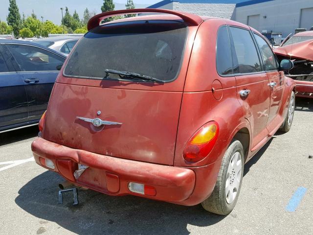 3C4FY48B74T251851 - 2004 CHRYSLER PT CRUISER BURGUNDY photo 4