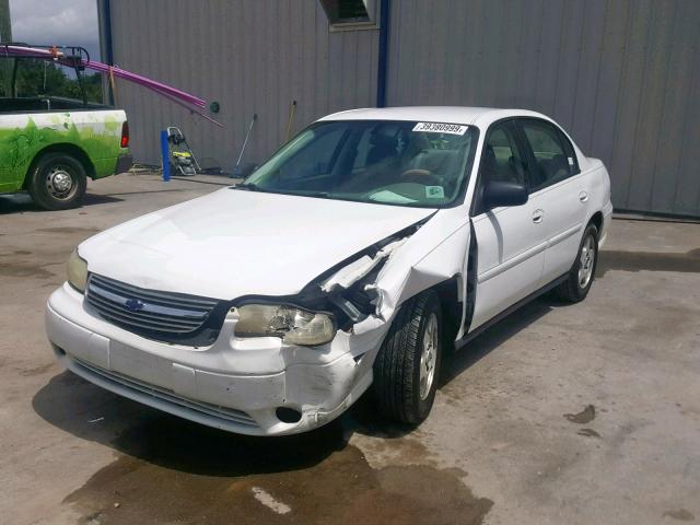 1G1ND52F25M203571 - 2005 CHEVROLET CLASSIC WHITE photo 2