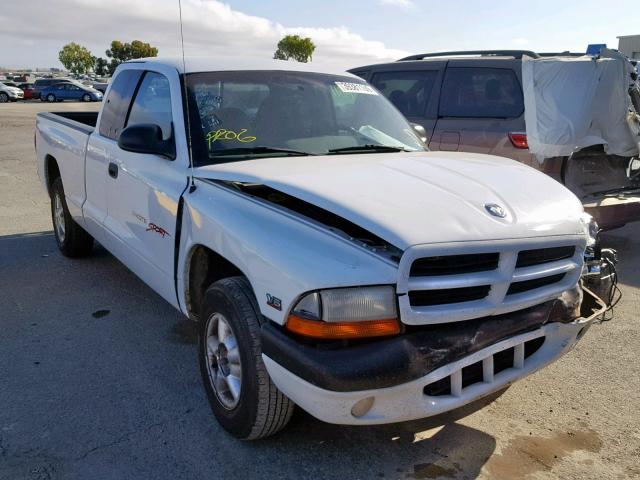 1B7GL22X8WS543752 - 1998 DODGE DAKOTA WHITE photo 1