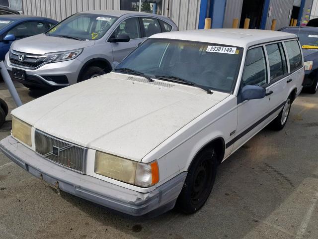 YV1FA8853M2316678 - 1991 VOLVO 740 WHITE photo 2