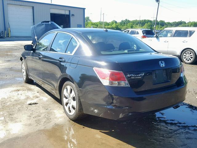 1HGCP2F87AA188613 - 2010 HONDA ACCORD EXL BLACK photo 3