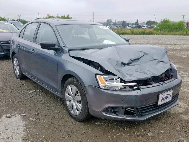 3VW2K7AJ9CM325991 - 2012 VOLKSWAGEN JETTA BASE GRAY photo 1