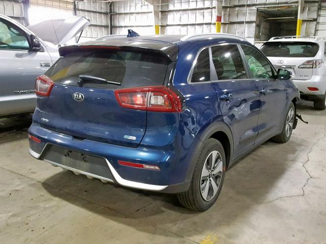 KNDCE3LC8J5142302 - 2018 KIA NIRO TOURI BLUE photo 4