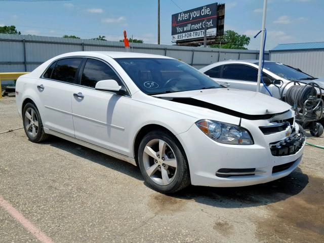 1G1ZC5EU4CF146113 - 2012 CHEVROLET MALIBU 1LT WHITE photo 1