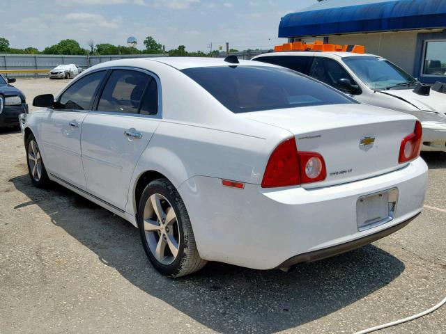 1G1ZC5EU4CF146113 - 2012 CHEVROLET MALIBU 1LT WHITE photo 3