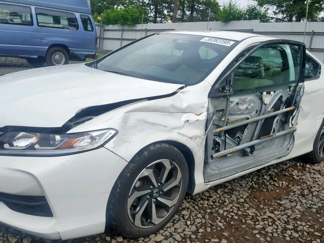 1HGCT1B32GA004400 - 2016 HONDA ACCORD LX- WHITE photo 9