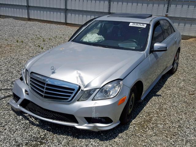 WDDHF5GB2BA391886 - 2011 MERCEDES-BENZ E 350 SILVER photo 2