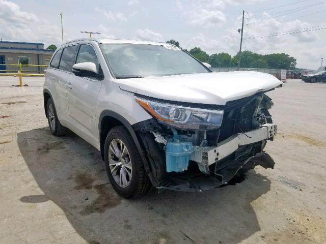 5TDKKRFH9FS054679 - 2015 TOYOTA HIGHLANDER WHITE photo 1