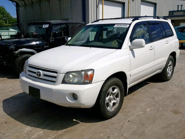 JTEGD21A170163090 - 2007 TOYOTA HIGHLANDER WHITE photo 2