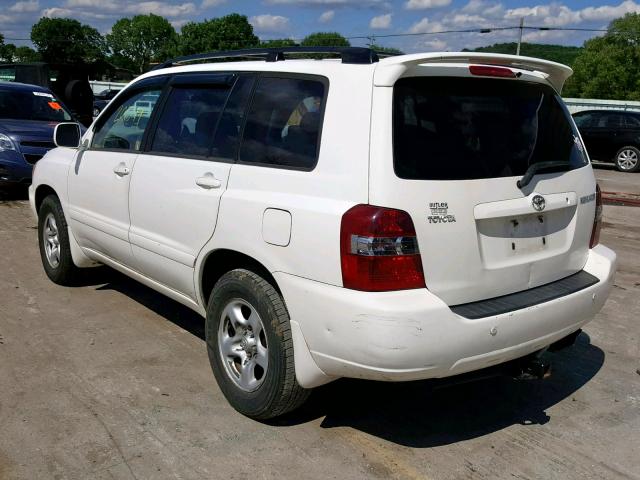 JTEGD21A170163090 - 2007 TOYOTA HIGHLANDER WHITE photo 3