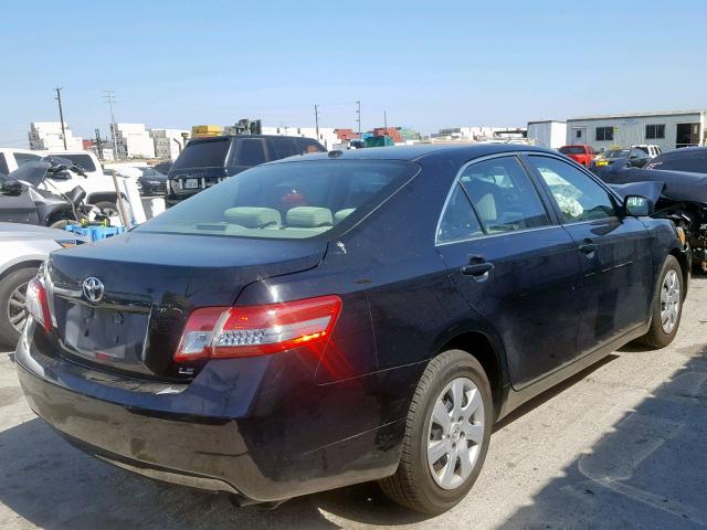 4T4BF3EK4BR103535 - 2011 TOYOTA CAMRY BASE BLACK photo 4