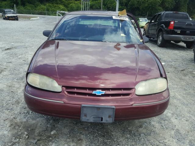 2G1WL52M4W9203267 - 1998 CHEVROLET LUMINA BAS BURGUNDY photo 9