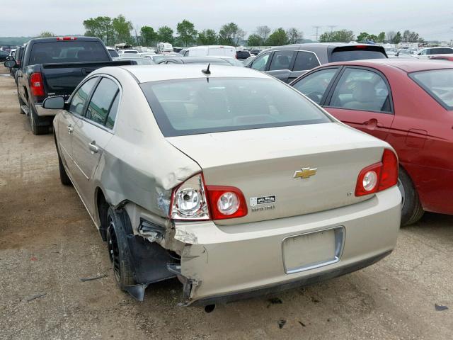 1G1ZH57BX9F139172 - 2009 CHEVROLET MALIBU 1LT GOLD photo 3