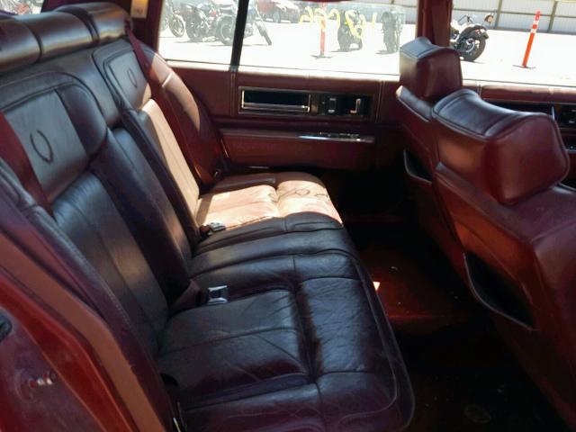 1G6CD5337L4367577 - 1990 CADILLAC DEVILLE RED photo 6
