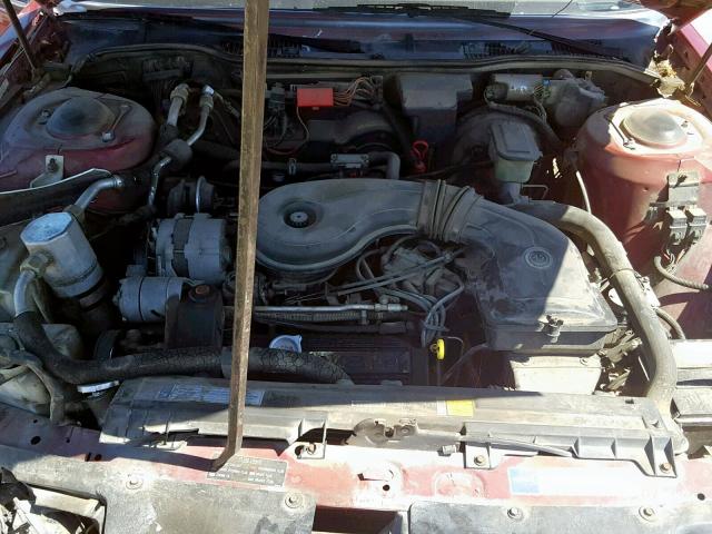 1G6CD5337L4367577 - 1990 CADILLAC DEVILLE RED photo 7