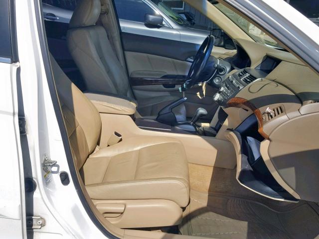 1HGCP26818A148831 - 2008 HONDA ACCORD EXL WHITE photo 5