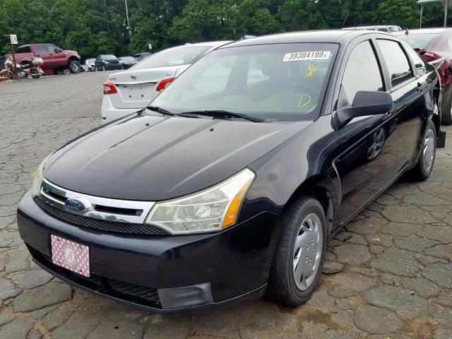 1FAHP34N78W146464 - 2008 FORD FOCUS S/SE BLACK photo 2