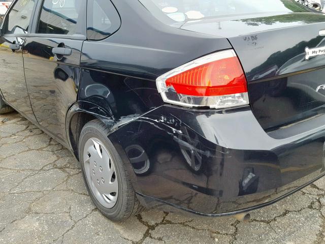 1FAHP34N78W146464 - 2008 FORD FOCUS S/SE BLACK photo 9