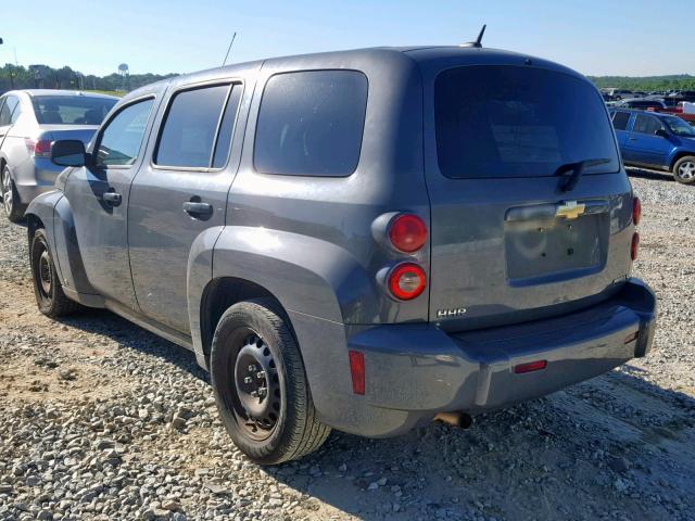 3GNCA13B29S539777 - 2009 CHEVROLET HHR LS GRAY photo 3