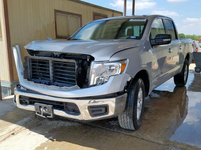 1N6AA1EJ1JN543853 - 2018 NISSAN TITAN S SILVER photo 2