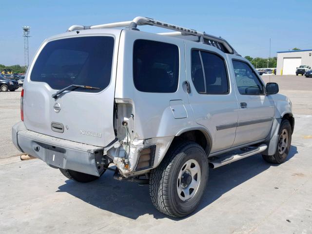 5N1DD28T74C660097 - 2004 NISSAN XTERRA XE SILVER photo 4