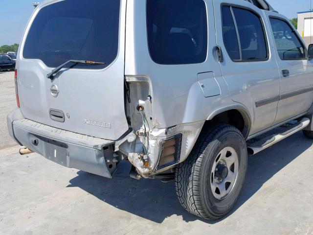 5N1DD28T74C660097 - 2004 NISSAN XTERRA XE SILVER photo 9