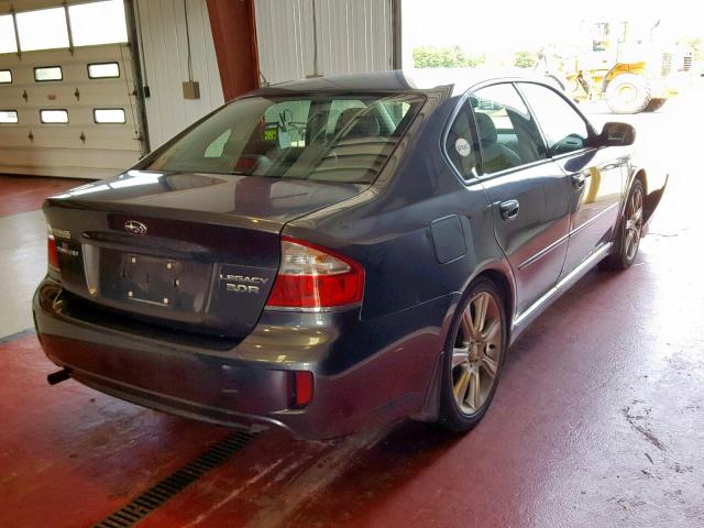 4S3BL856X94220974 - 2009 SUBARU LEGACY 3.0 BLUE photo 4